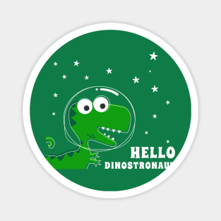 Cute Astronaut dinosaur. Magnet